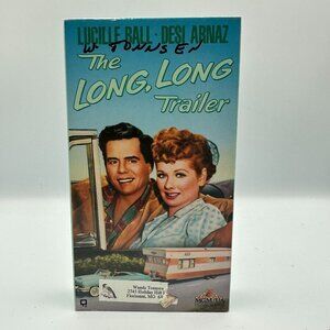 The Long Long Trailer VHS Movie 1954 Lucille Ball Desi Arnaz Not Rated Comedy